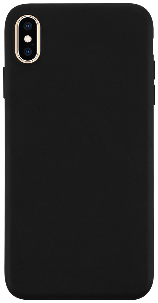 Apple iPhone XS Max szilikon tok matt fekete