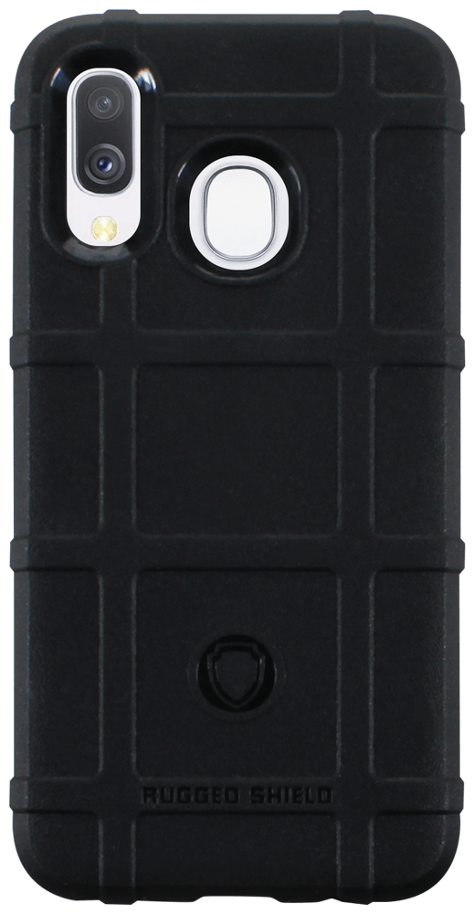 Samsung Galaxy A40 (SM-405) szilikon tok négyzet minta fekete