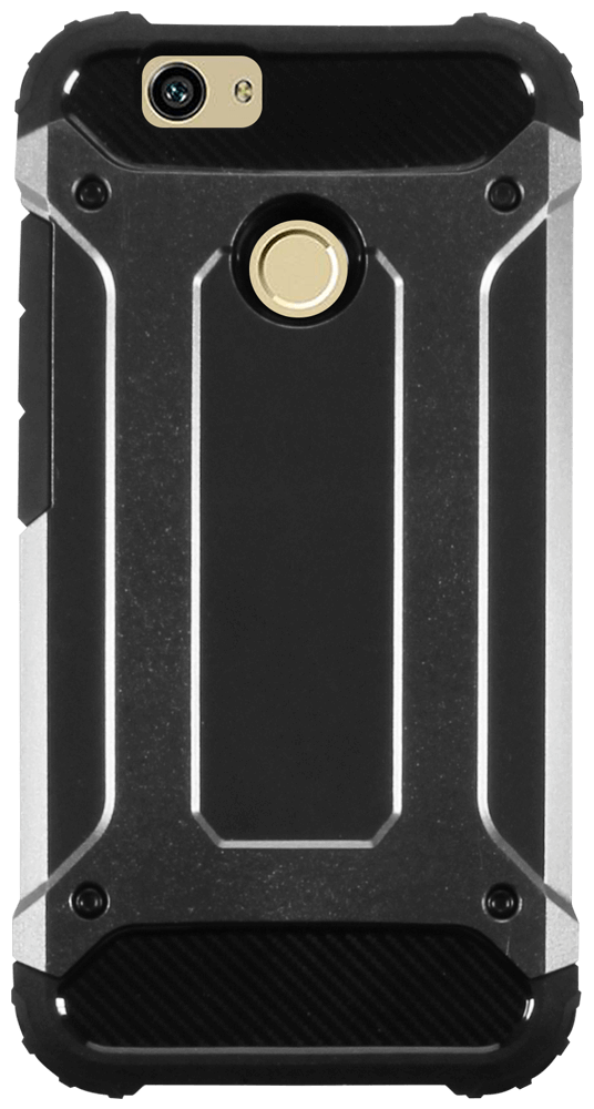 Huawei Nova Dual ütésálló tok légpárnás sarkas, hibrid Forcell Armor szürke