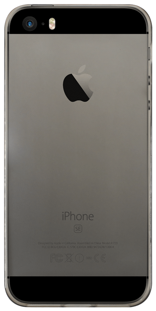 Apple iPhone SE (2016) szilikon tok átlátszó füstszínű