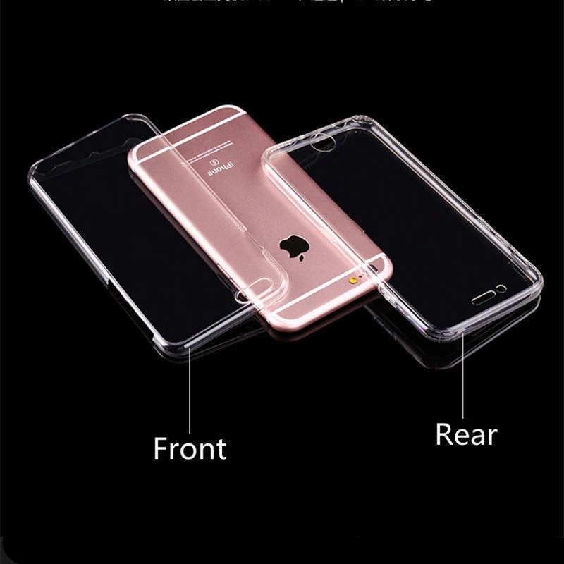 Apple iPhone XS Max kemény hátlap szilikon előlap 360 ° védelem átlátszó