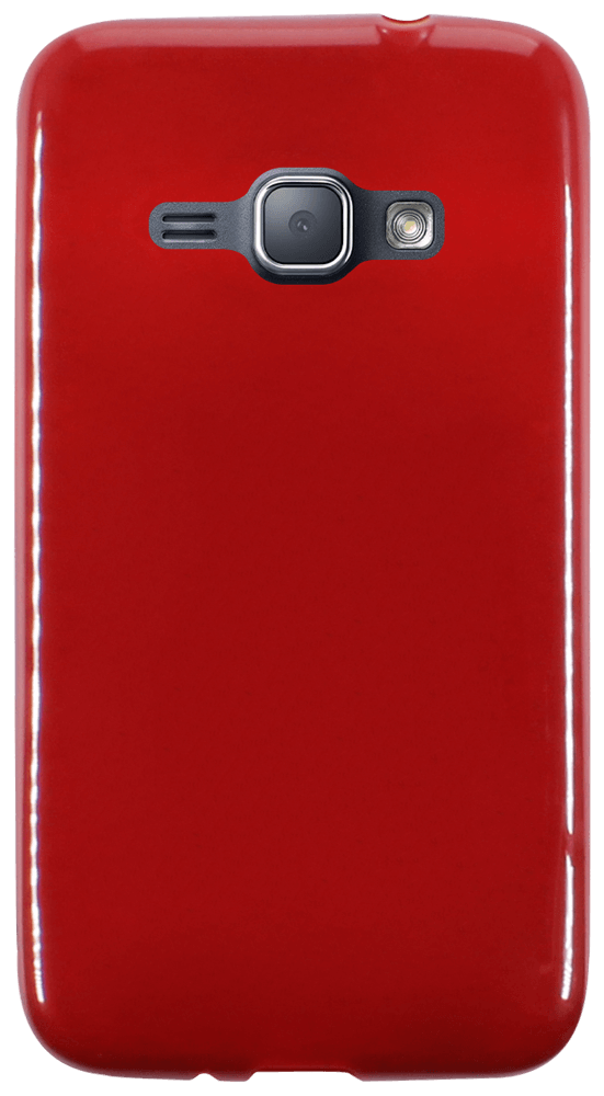 Samsung Galaxy J1 2016 (J120) szilikon tok fényes piros