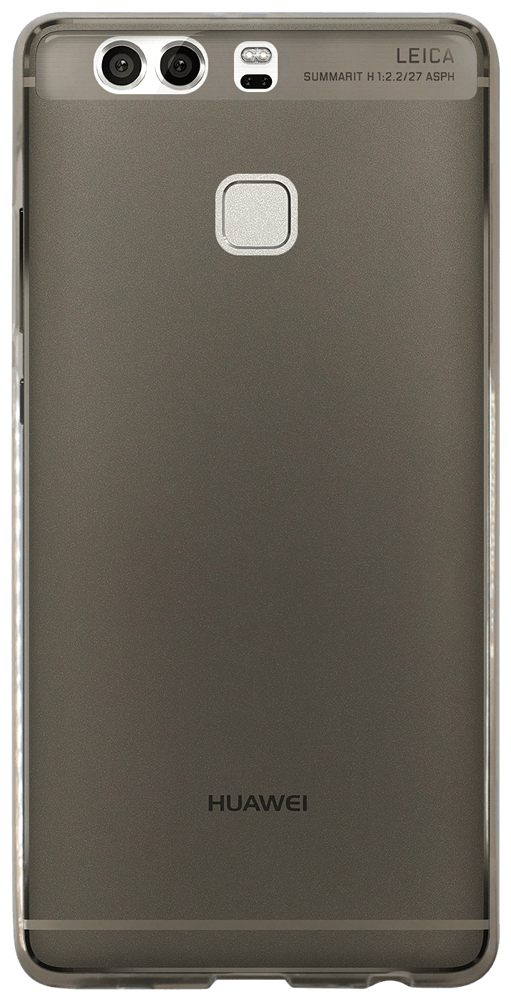 Huawei P9 Plus (VIE-L09) szilikon tok matt-fényes keret füstszínű