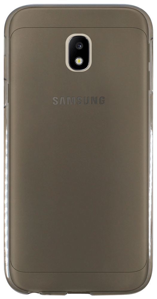 Samsung Galaxy J3 2017 (J330) szilikon tok matt-fényes keret füstszínű