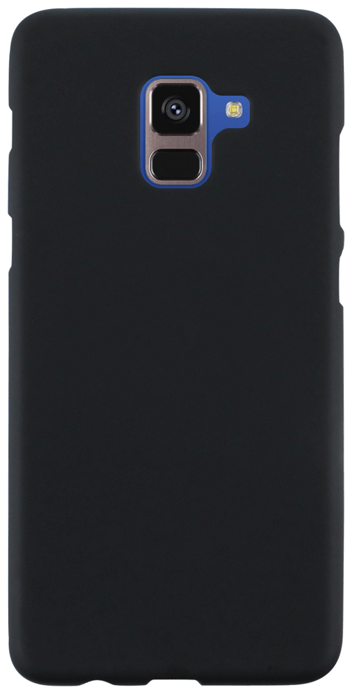 Samsung Galaxy A8 Plus 2018 (A730) szilikon tok matt-fényes keret fekete