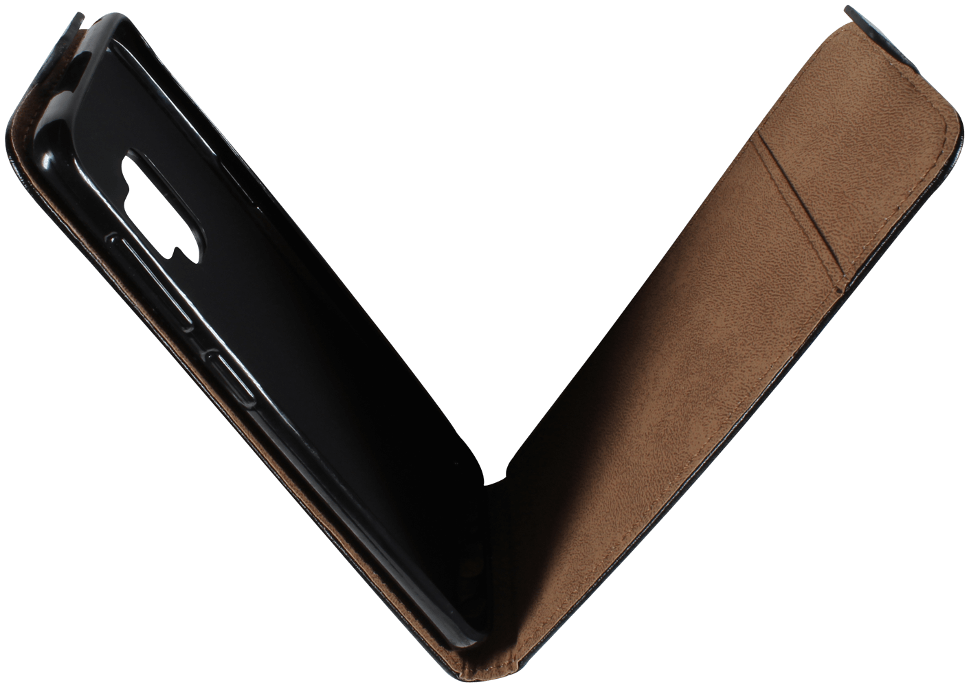 Samsung Galaxy S9 (G960) lenyíló flipes bőrtok fekete