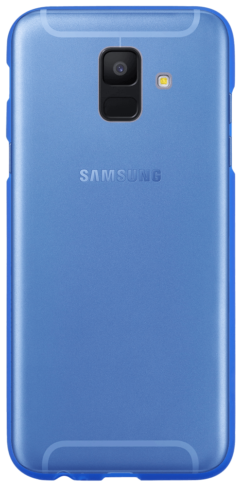 Samsung Galaxy A6 2018 (A600) szilikon tok matt-fényes keret kék