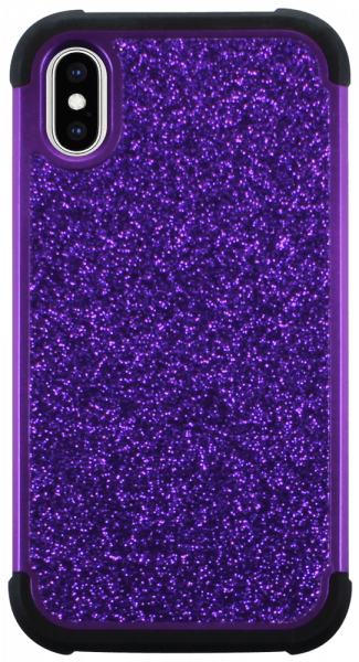Apple iPhone X kemény hátlap szilikon belső lila