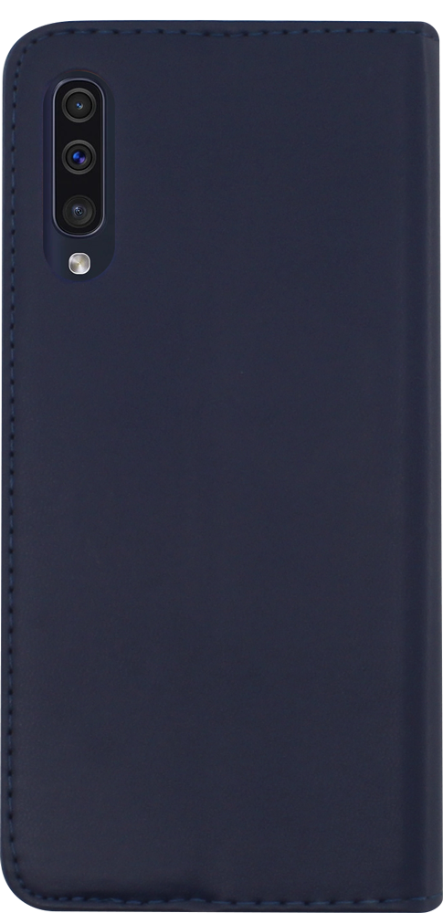Samsung Galaxy A50 (SM-505) oldalra nyíló flipes bőrtok asztali tartó funkciós sötétkék