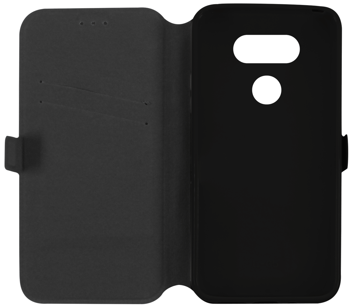 LG G5 Titan (H850) oldalra nyíló flipes bőrtok fekete
