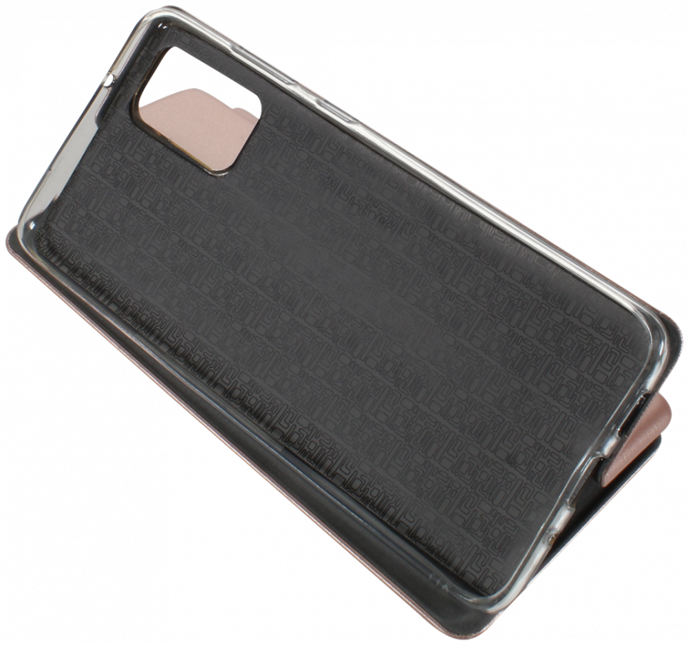 Samsung Galaxy S20 Plus (SM-G985F) oldalra nyíló mágneses flipes bőrtok prémium minőség rozéarany