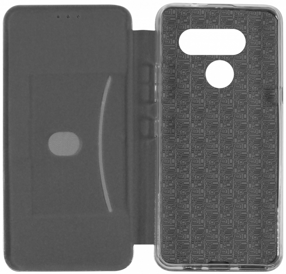 LG K50S oldalra nyíló mágneses flipes bőrtok prémium minőség ezüst