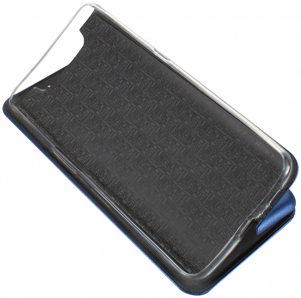 Samsung Galaxy A80 (SM-A805) oldalra nyíló mágneses flipes bőrtok prémium minőség sötétkék