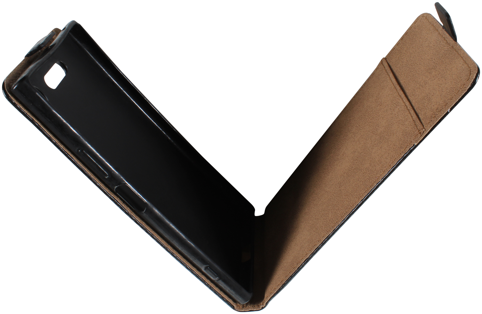 Sony Xperia XZ1 (G8341) lenyíló flipes bőrtok fekete