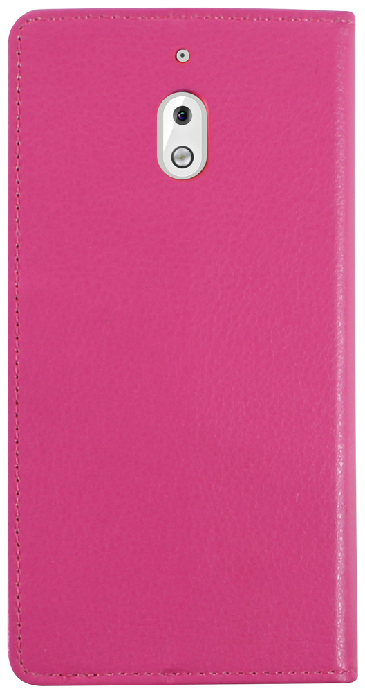 Nokia 2 2018 (Nokia 2.1) oldalra nyíló flipes bőrtok asztali tartó funkciós rózsaszín