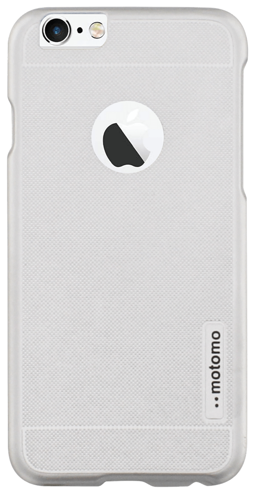 Apple iPhone 6S kemény hátlap gyári MOTOMO logó kihagyós szilikon betét szürke