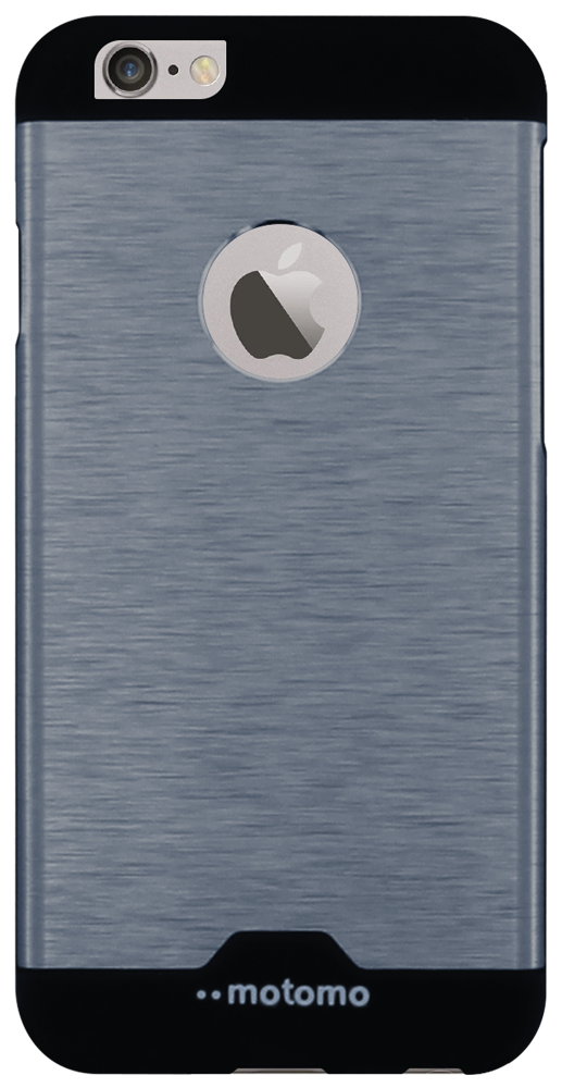 Apple iPhone 6S kemény hátlap gyári MOTOMO logó kihagyós fém hátlappal szürkés kék