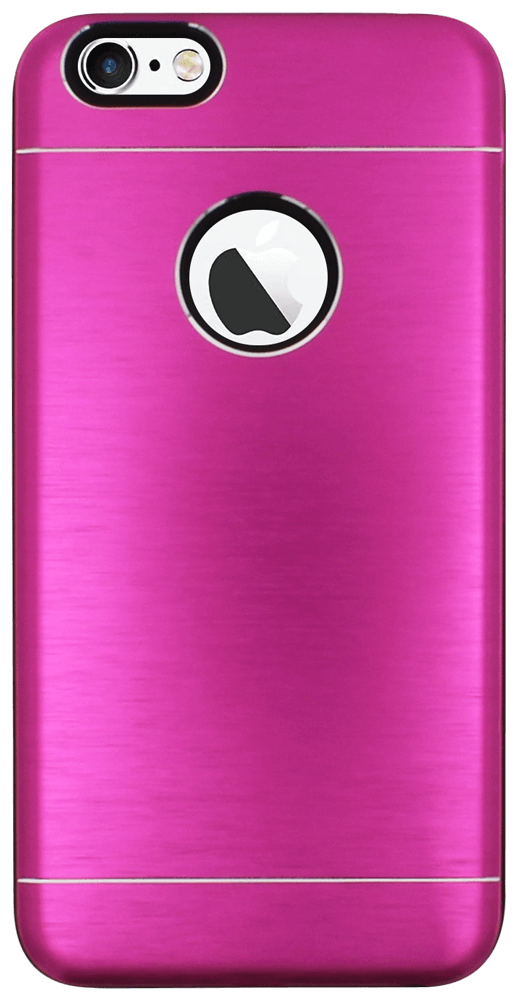Apple iPhone 6S Plus kemény hátlap fém hátlappal rózsaszín