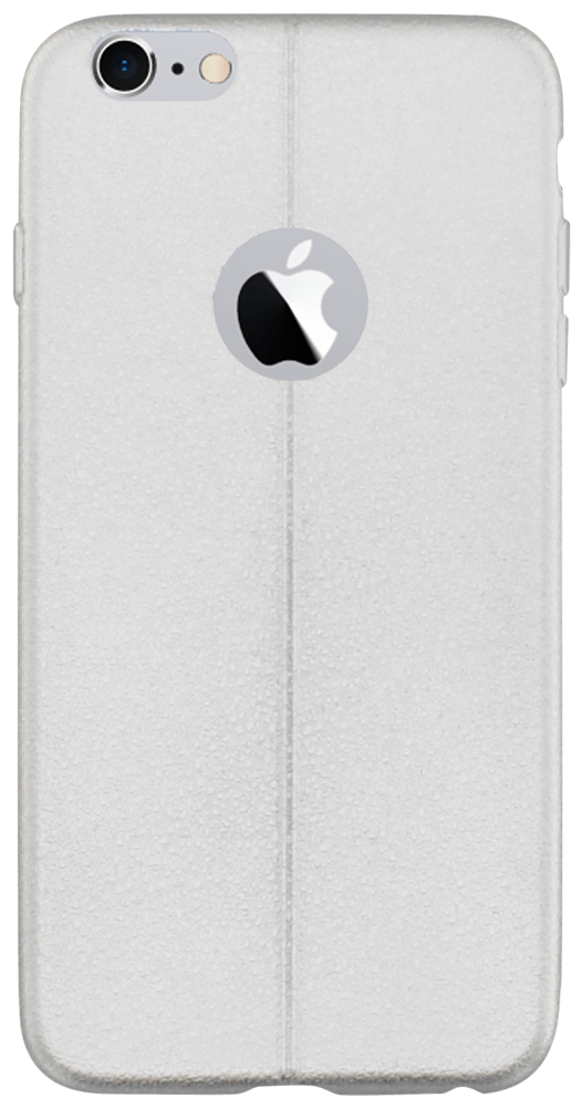 Apple iPhone 6 Plus szilikon tok logó kihagyós ezüst