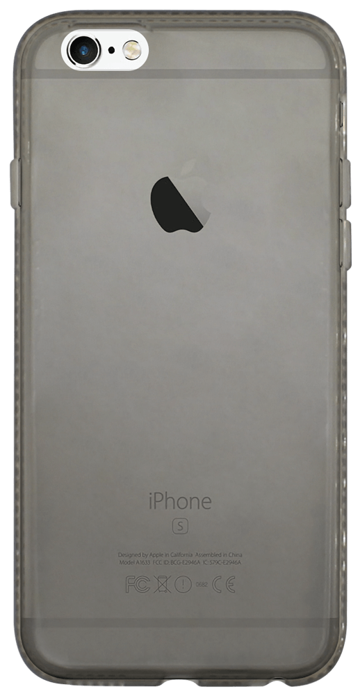 Apple iPhone 6 szilikon tok strasszköves füstszínű