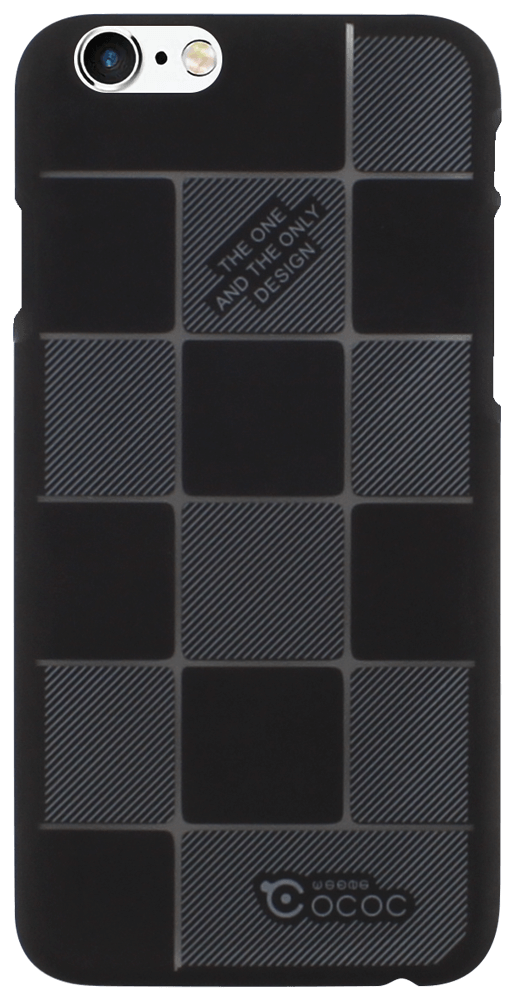 Apple iPhone 6 kemény hátlap sakktábla minta fekete