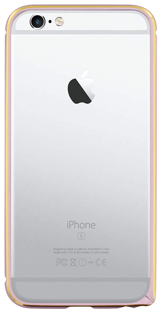 Apple iPhone 6 bumper arany színű keret rózsaszín