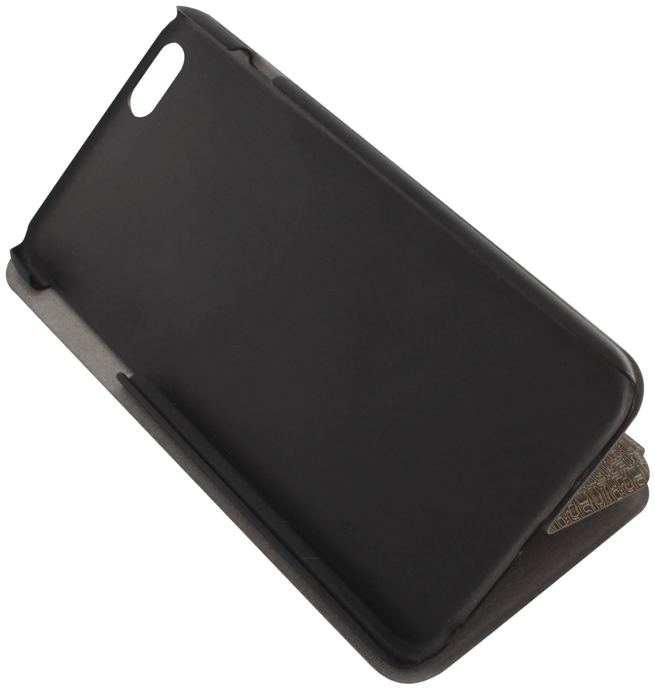 Apple iPhone 6 Plus oldalra nyíló flipes bőrtok gyári SMART asztali tartó funkciós barna