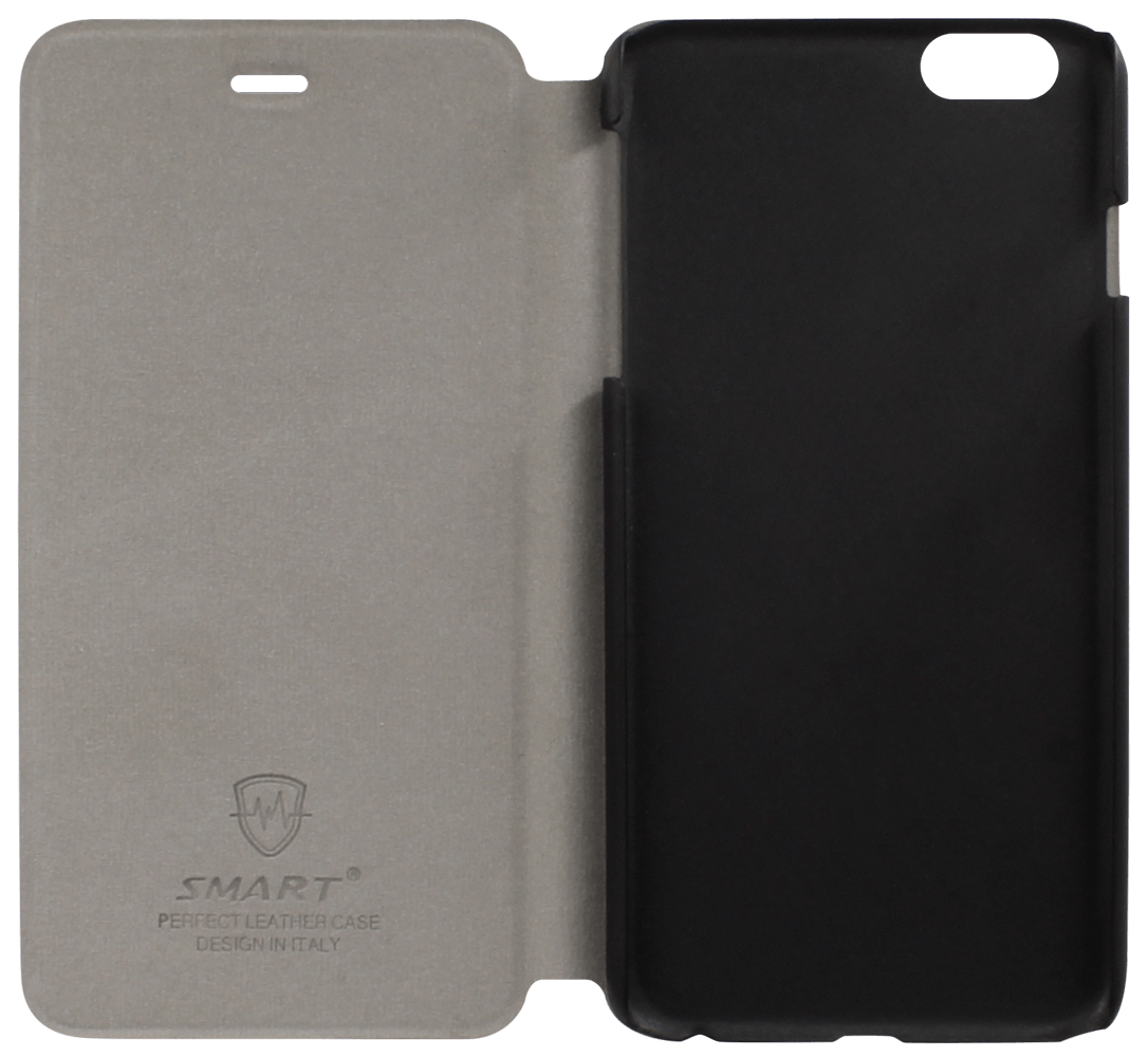 Apple iPhone 6 Plus oldalra nyíló flipes bőrtok gyári SMART asztali tartó funkciós barna