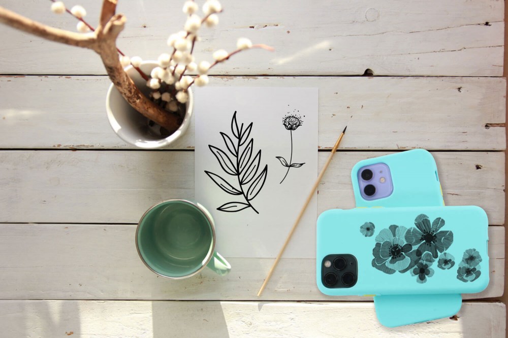 Xiaomi Redmi 7A szilikon tok türkiz