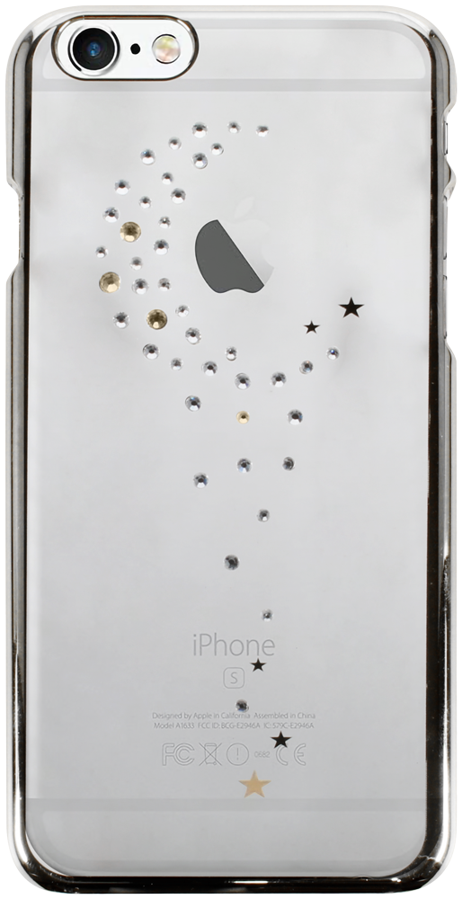 Apple iPhone 6 kemény hátlap ezüst színű kerettel átlátszó
