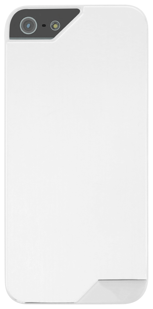 Apple iPhone 5 kemény hátlap fém hátlappal fehér