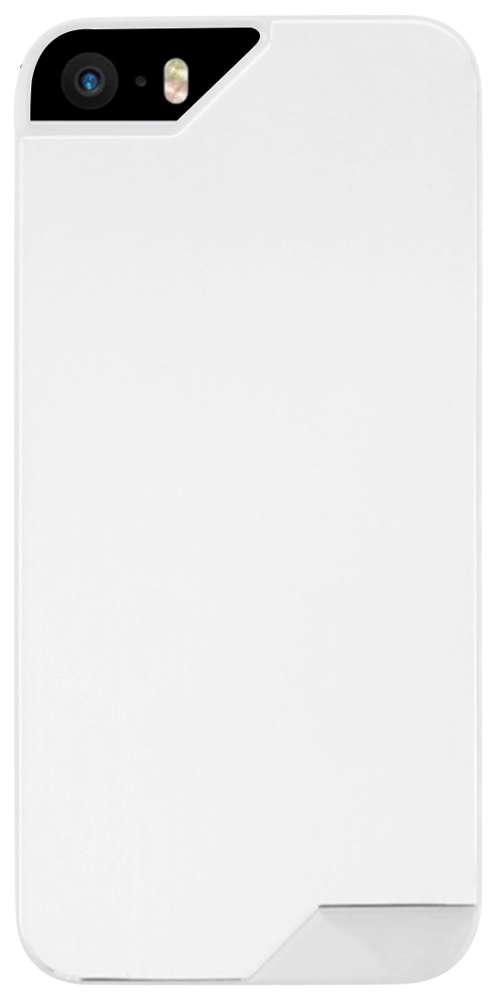 Apple iPhone SE (2016) kemény hátlap fém hátlappal fehér