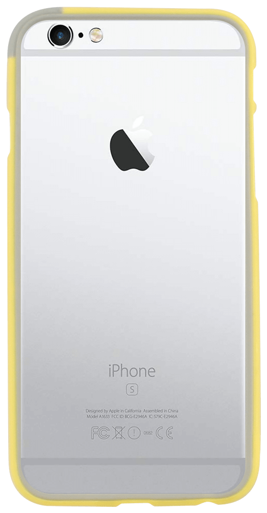 Apple iPhone 6 bumper szürke/sárga