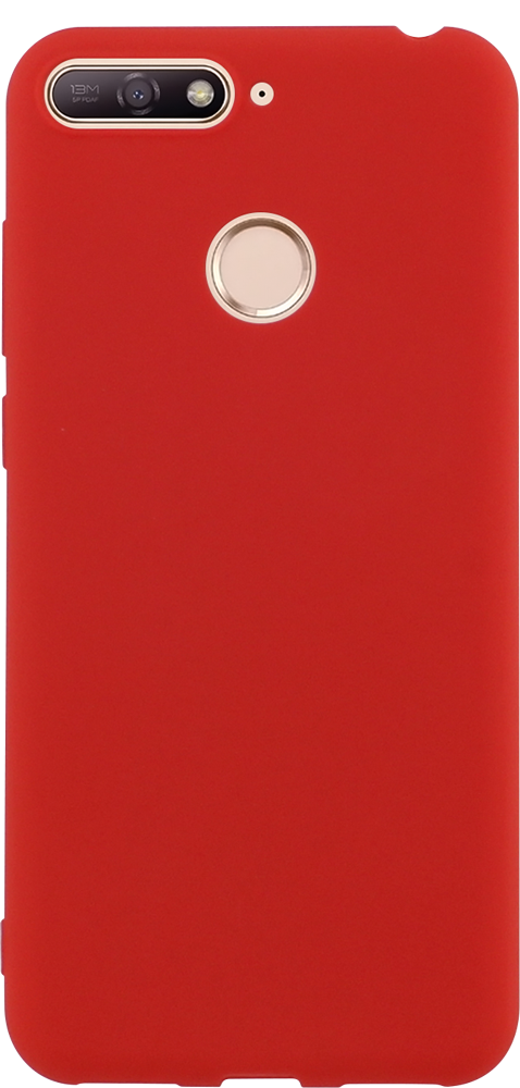 Huawei Honor 7A szilikon tok matt piros