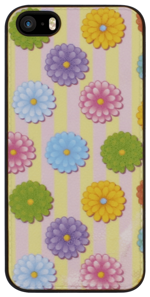 Apple iPhone 5S kemény hátlap virágmintás színes