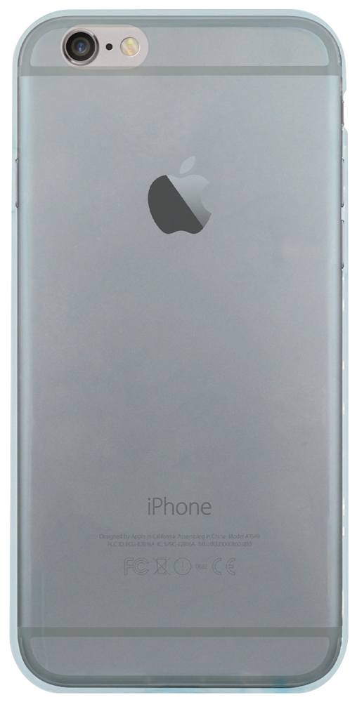 Apple iPhone 6 szilikon tok átlátszó kék