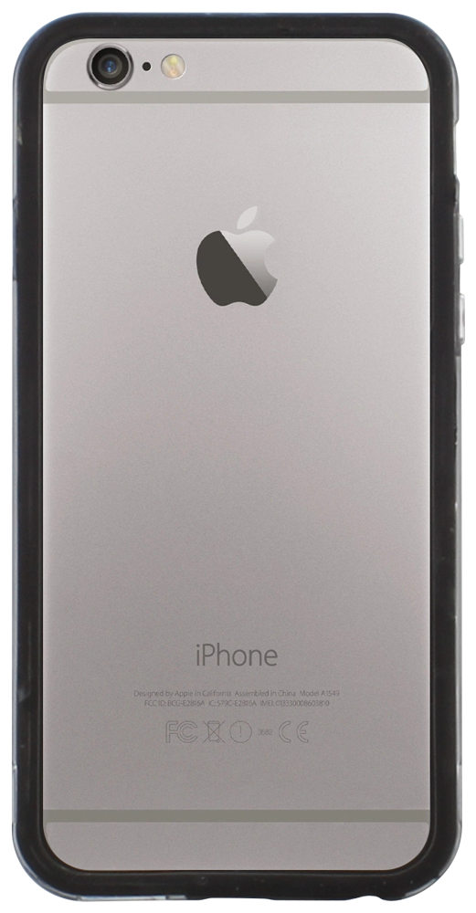 Apple iPhone 6 bumper átlátszó/fekete