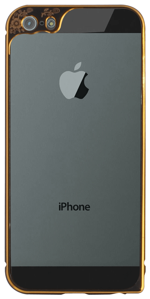 Apple iPhone 5 bumper kameravédővel fekete/arany