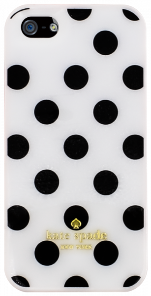 Apple iPhone 5 kemény hátlap pöttyös mintás rózsaszín/fehér