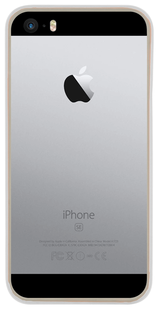 Apple iPhone SE (2016) bumper műanyag keret fehér/szürke