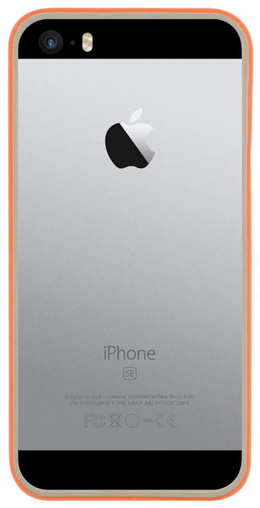 Apple iPhone SE (2016) bumper szürke/narancs