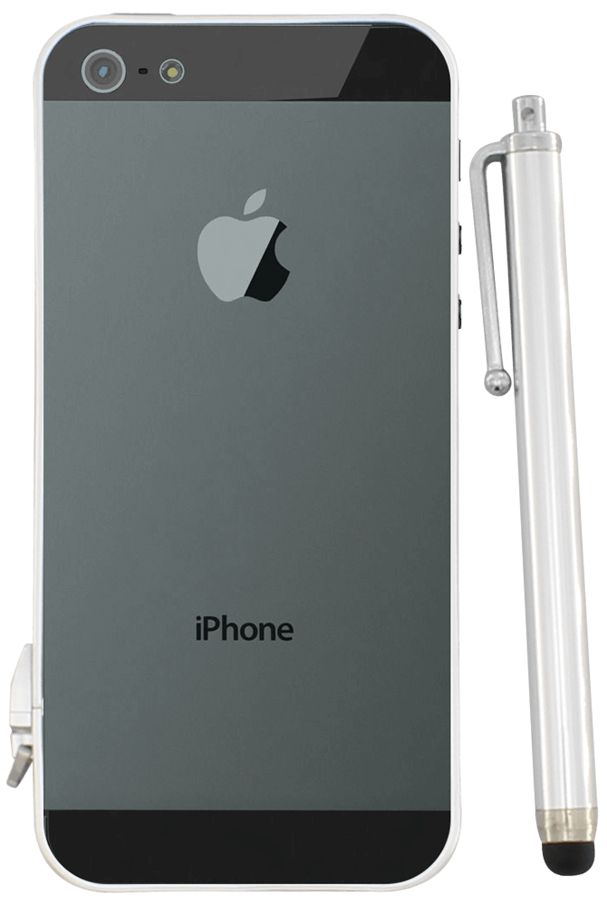 Apple iPhone 5 bumper ajándék érintőceruzával ezüst