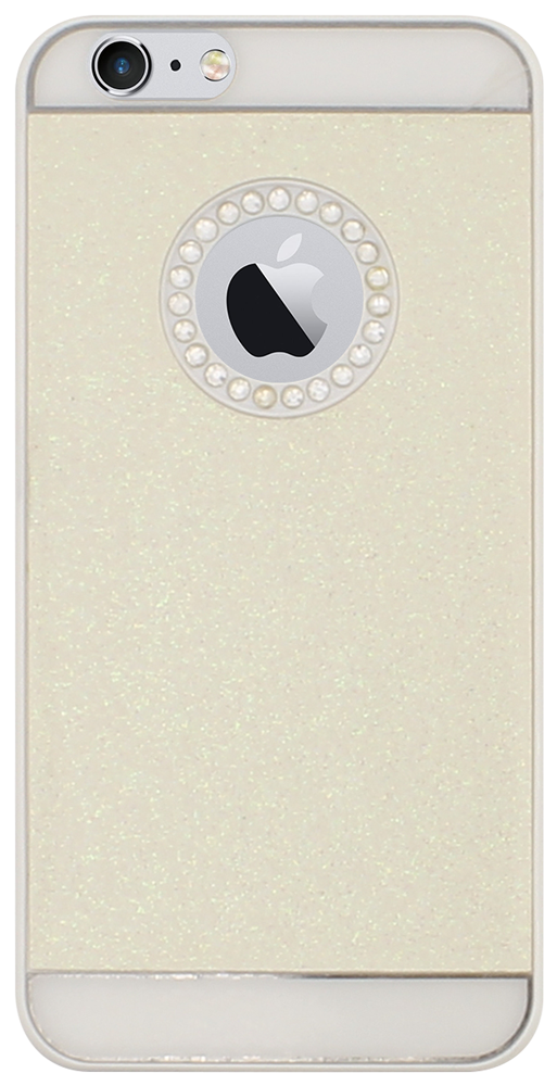 Apple iPhone 6 kemény hátlap csillogó, logó kihagyós bézs