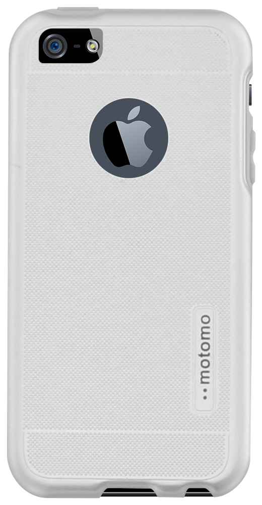Apple iPhone 5 kemény hátlap gyári MOTOMO logó kihagyós szürke