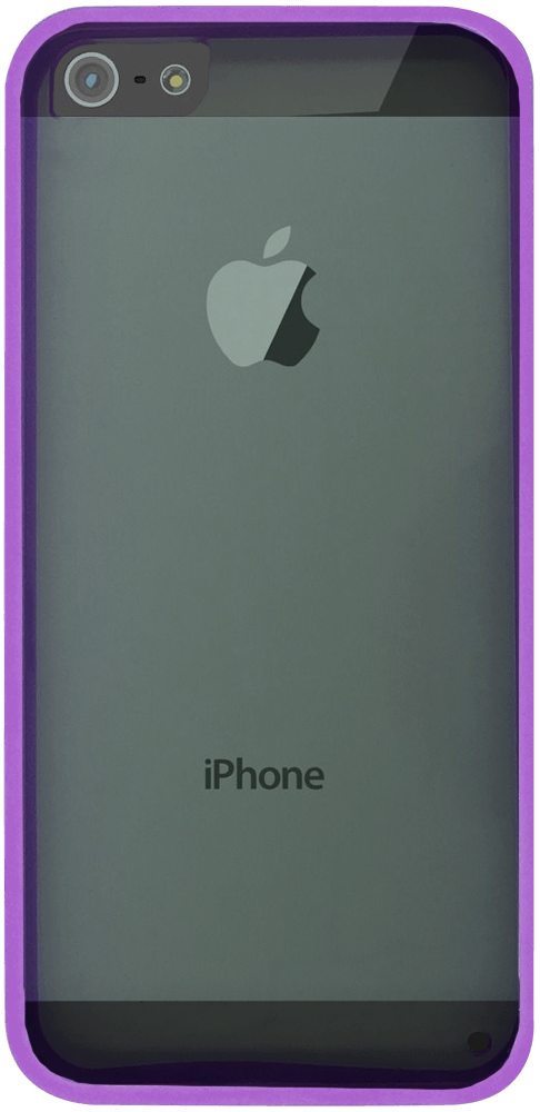 Apple iPhone 5 kemény hátlap szilikon kerettel víztiszta