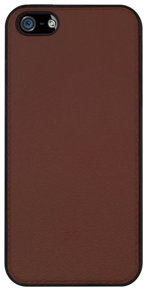 Apple iPhone SE (2016) kemény hátlap bőrhatású barna