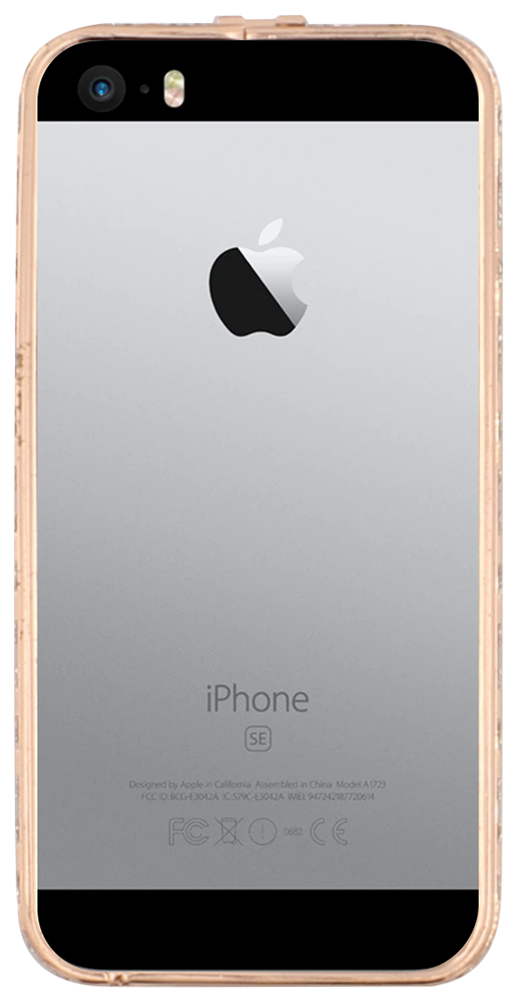 Apple iPhone 5S bumper strasszköves rozéarany