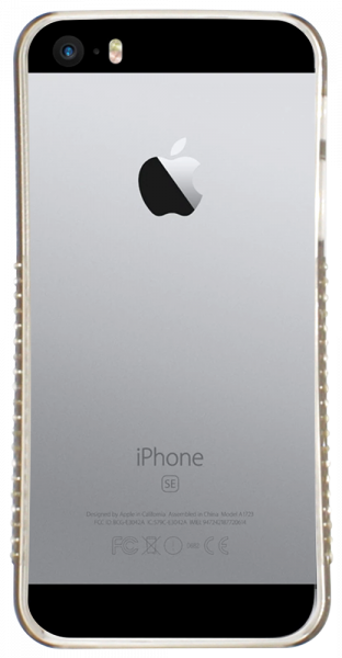 Apple iPhone 5S bumper strasszköves szürke