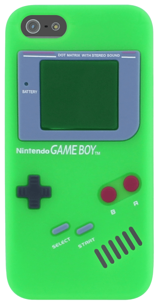 Apple iPhone 5 szilikon tok game boy formájú zöld
