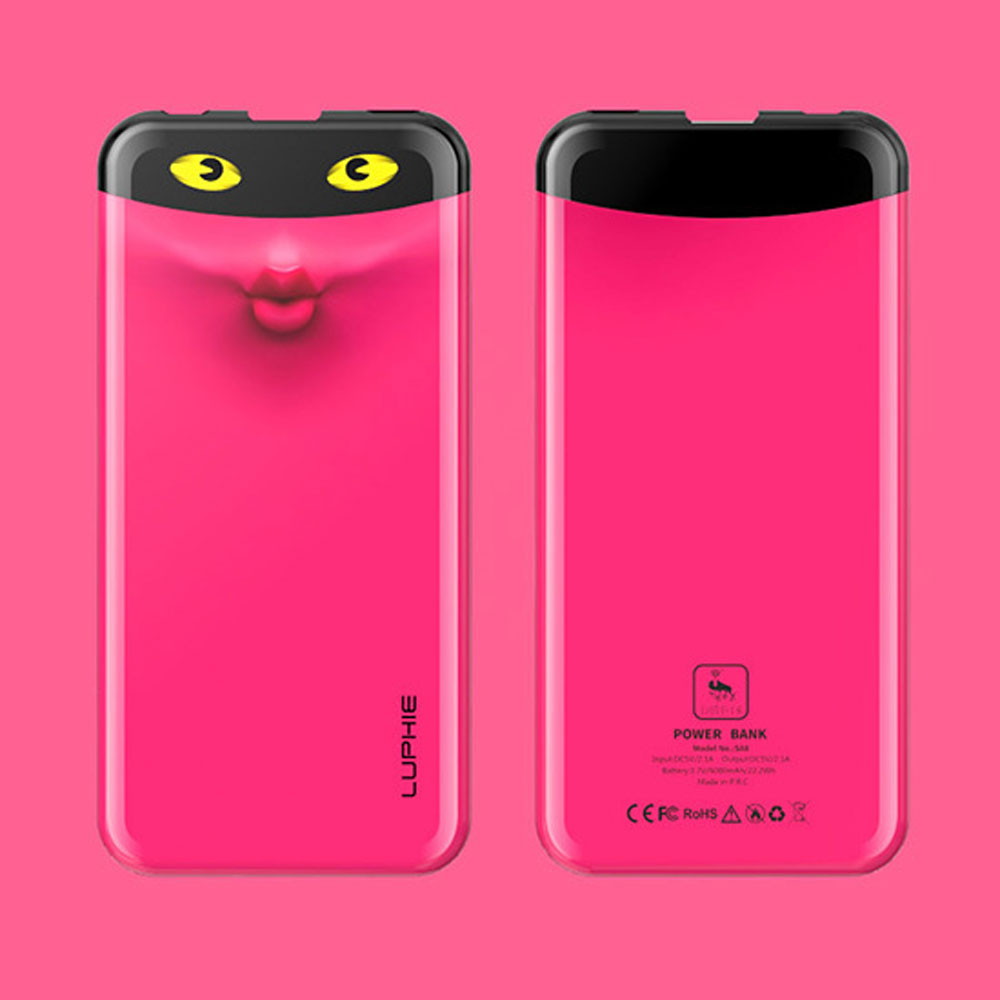 Apple iPhone 14 Pro Max power bank - külső akkumulátor Luphie Life 6000 mAh rózsaszín